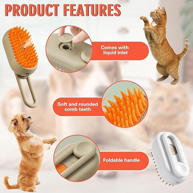 pet steam brush
